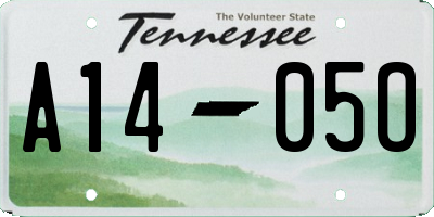 TN license plate A1405O