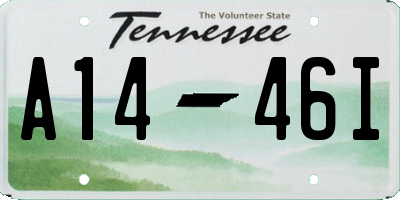TN license plate A1446I