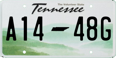 TN license plate A1448G