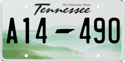 TN license plate A1449O