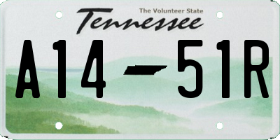 TN license plate A1451R