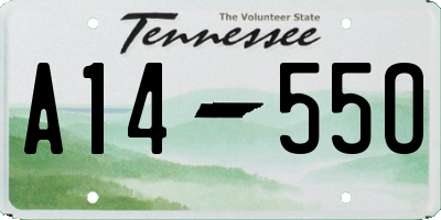 TN license plate A1455O