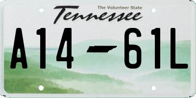 TN license plate A1461L