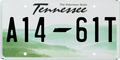 TN license plate A1461T