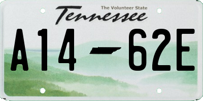 TN license plate A1462E