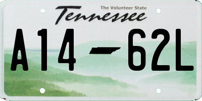 TN license plate A1462L