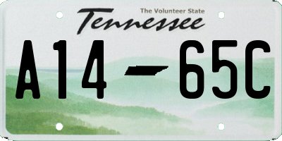 TN license plate A1465C
