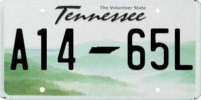 TN license plate A1465L