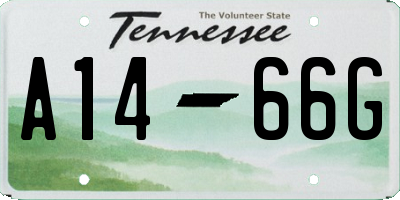 TN license plate A1466G