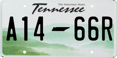 TN license plate A1466R