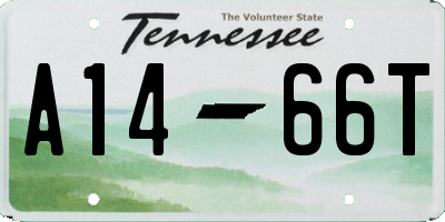 TN license plate A1466T