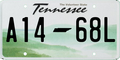 TN license plate A1468L