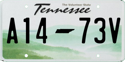TN license plate A1473V