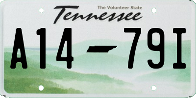 TN license plate A1479I