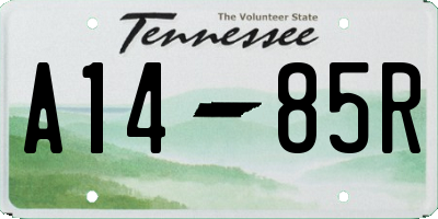 TN license plate A1485R