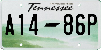 TN license plate A1486P