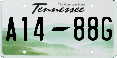 TN license plate A1488G