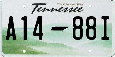 TN license plate A1488I