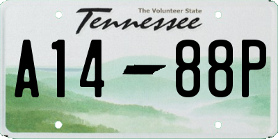 TN license plate A1488P