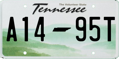 TN license plate A1495T