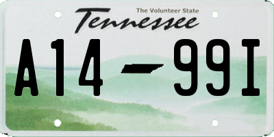 TN license plate A1499I