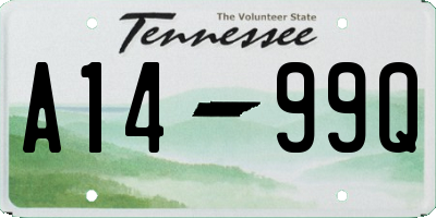 TN license plate A1499Q