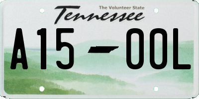 TN license plate A1500L
