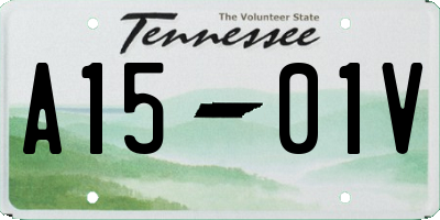 TN license plate A1501V