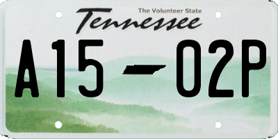 TN license plate A1502P