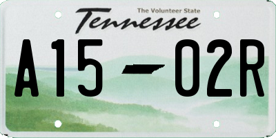 TN license plate A1502R