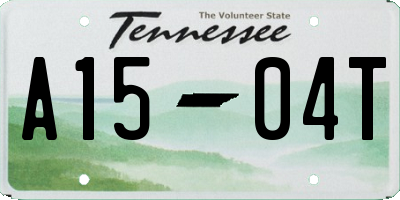 TN license plate A1504T