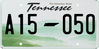 TN license plate A1505O