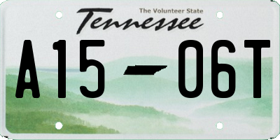 TN license plate A1506T