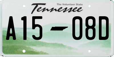 TN license plate A1508D
