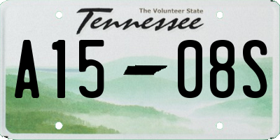 TN license plate A1508S