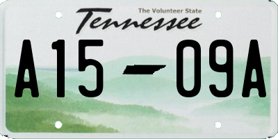 TN license plate A1509A