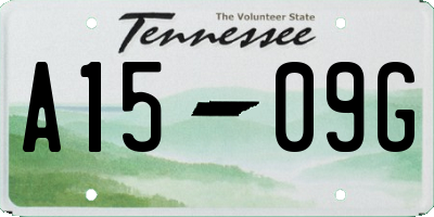 TN license plate A1509G