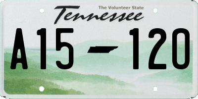 TN license plate A1512O