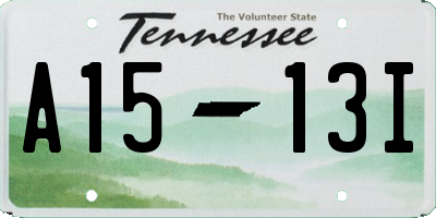 TN license plate A1513I