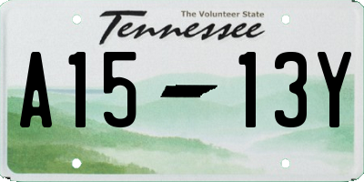 TN license plate A1513Y