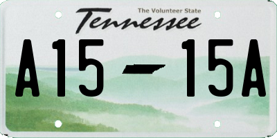 TN license plate A1515A