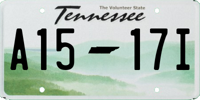 TN license plate A1517I