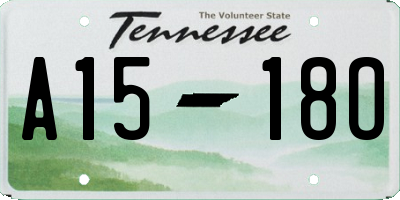 TN license plate A1518O