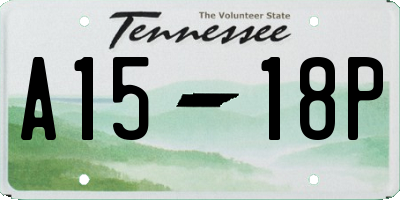 TN license plate A1518P