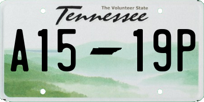 TN license plate A1519P