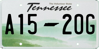 TN license plate A1520G