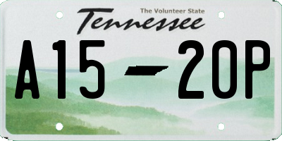 TN license plate A1520P