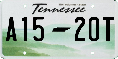 TN license plate A1520T