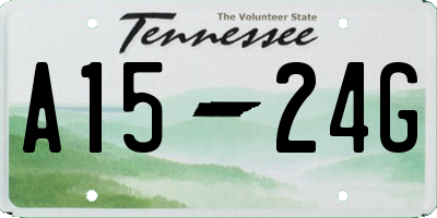 TN license plate A1524G