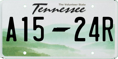 TN license plate A1524R